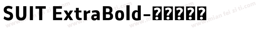 SUIT ExtraBold字体转换